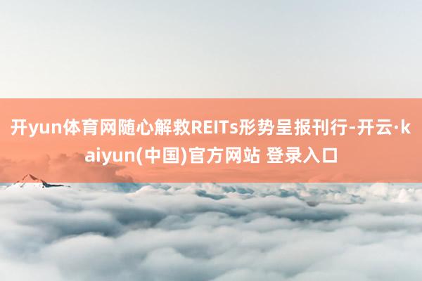 开yun体育网随心解救REITs形势呈报刊行-开云·kaiyun(中国)官方网站 登录入口